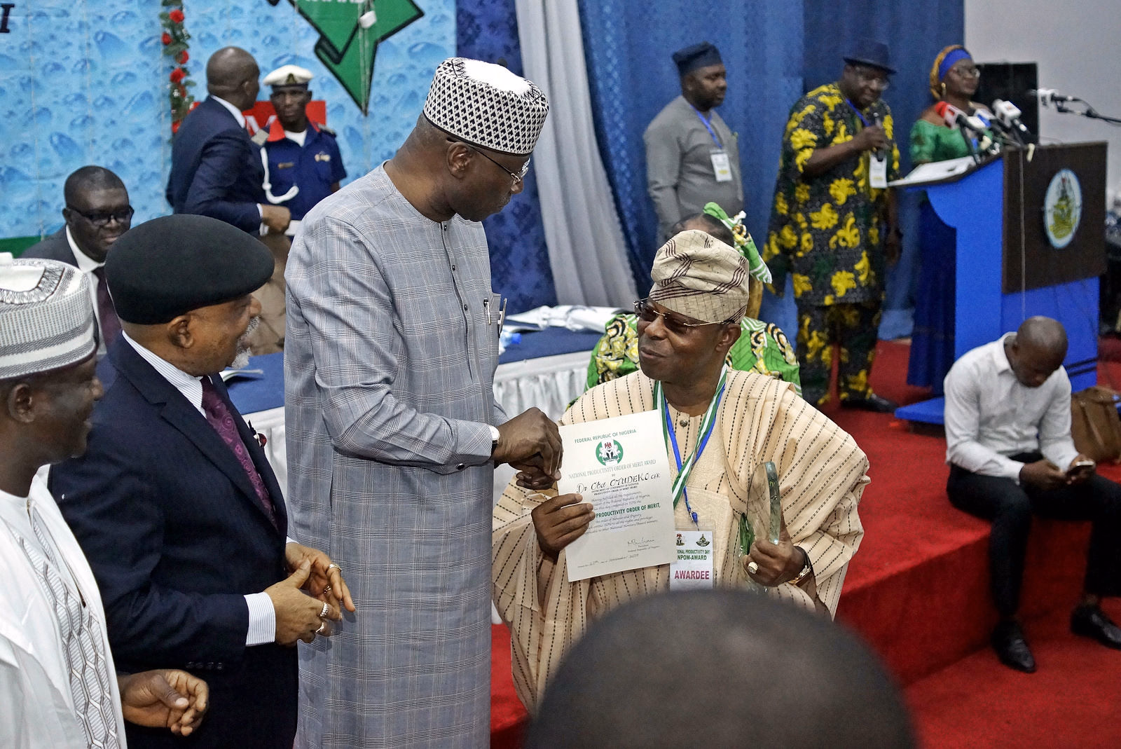 Dr Oba Otudeko at a 2019 institutional event