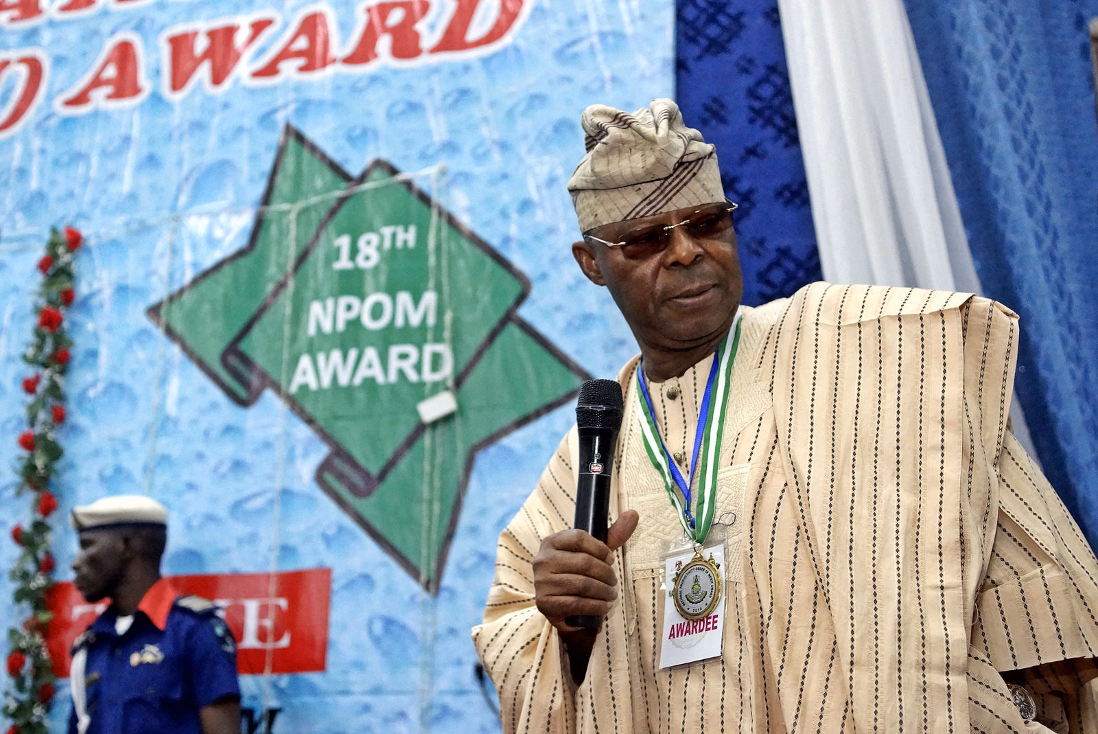 Dr Oba Otudeko at a 2019 institutional event