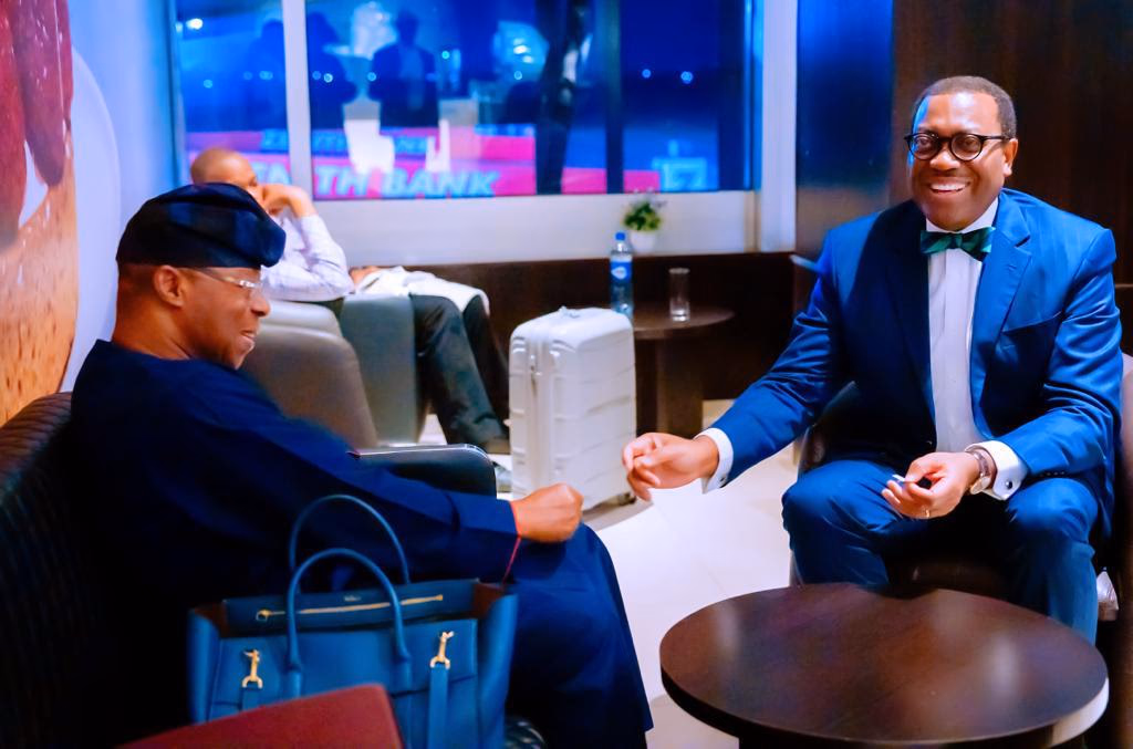 Dr Oba Otudeko with Dr Akinwumi Adesina